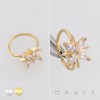 CELESTIAL MULTI MARQUISE CUT CZ FLOWER POLISH 316L SURGICAL STEEL L-SHAPE NOSE HOOP CELESTIAL MULTI MARQUISE CUT CZ FLOWER POLISH 316L SURGICAL STEEL L-SHAPE NOSE HOOP